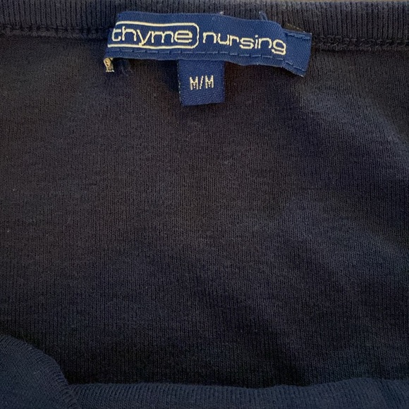 Thyme Maternity Nursing Top, Navy Blue layered - Picture 5 of 7
